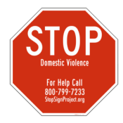 24″ x 24″ Stop Domestic Violence Signs